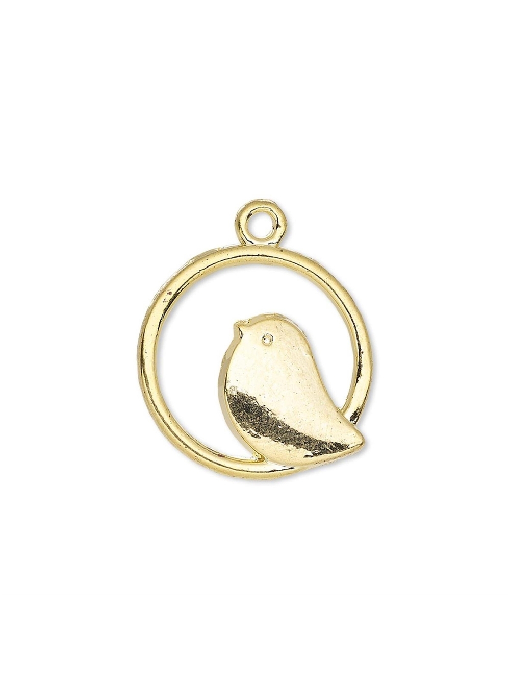 10 Gold 14K Plated Pewter Love Bird Charms Drops Pendants 21x20.5mm Bulk Lot